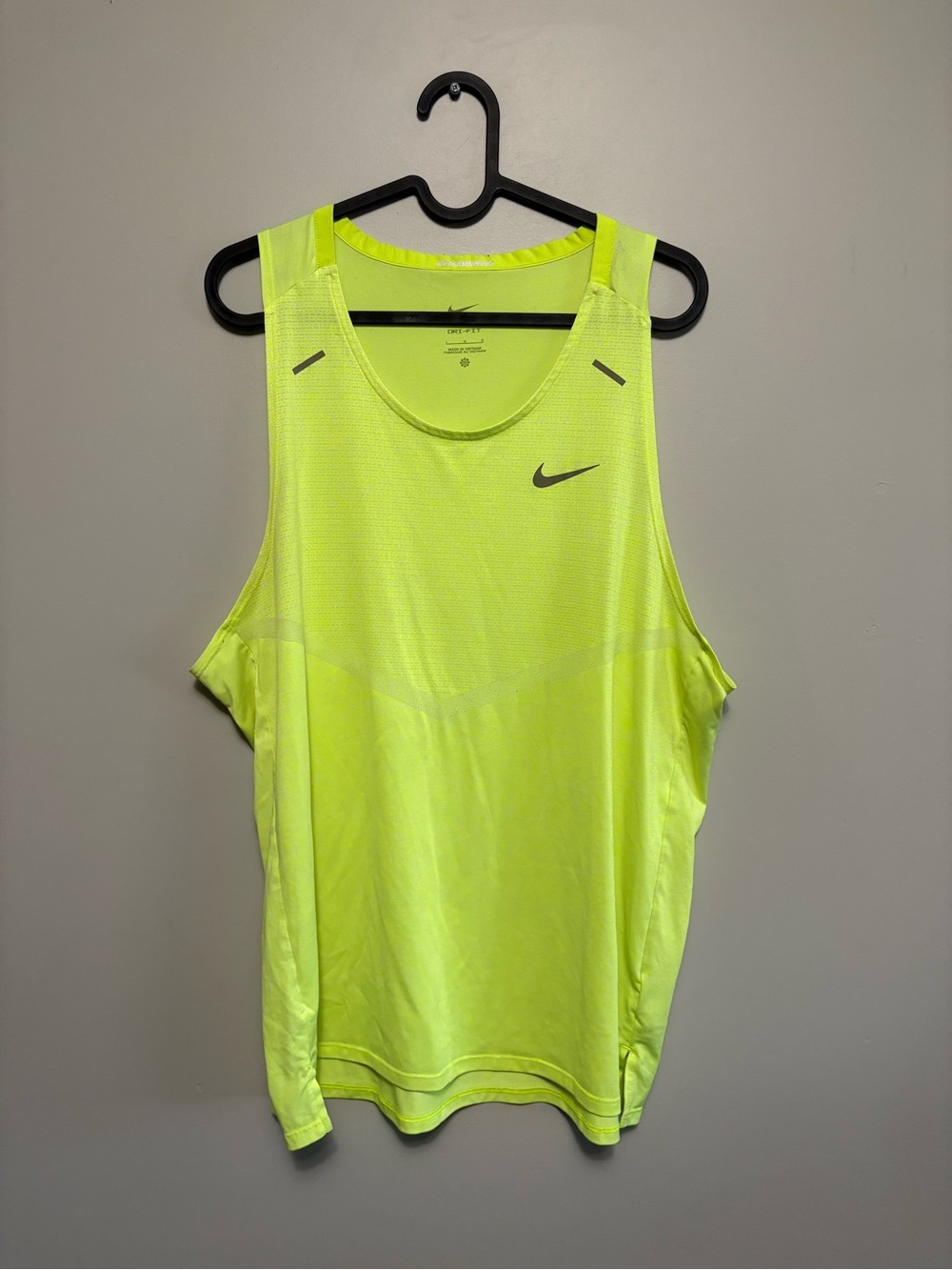 Nike Men’s Neon Yellow Swim/Training Tank